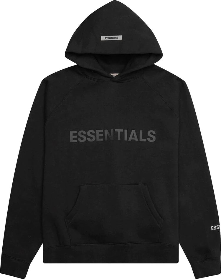 بلوزة بغطاء رأس من Fear of God Essentials "Strech Limo"، باللون الأسود