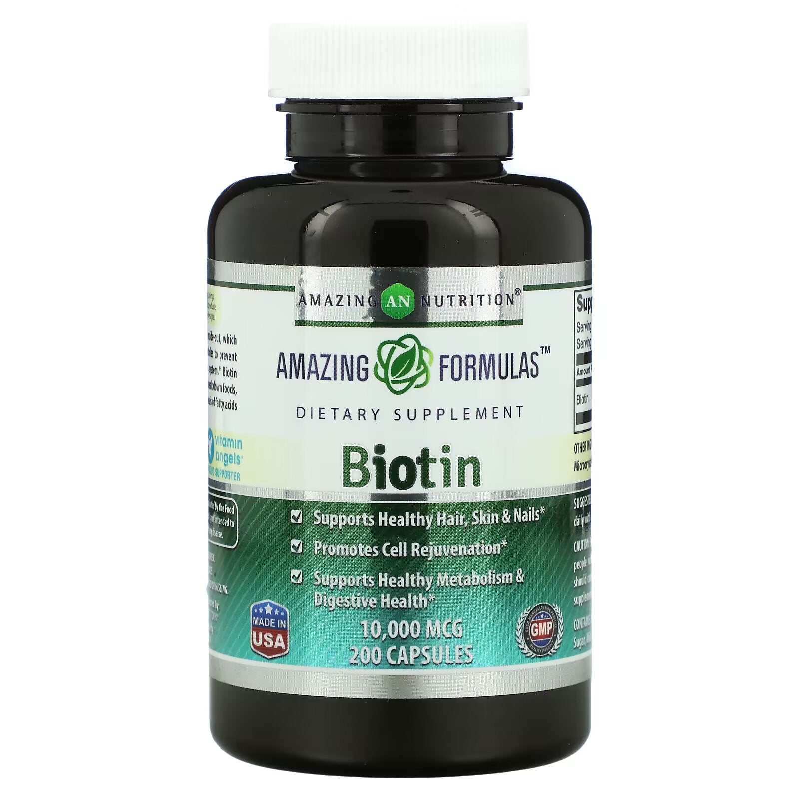 Amazing Nutrition, Biotin, 10,000 mcg, 200 Capsules