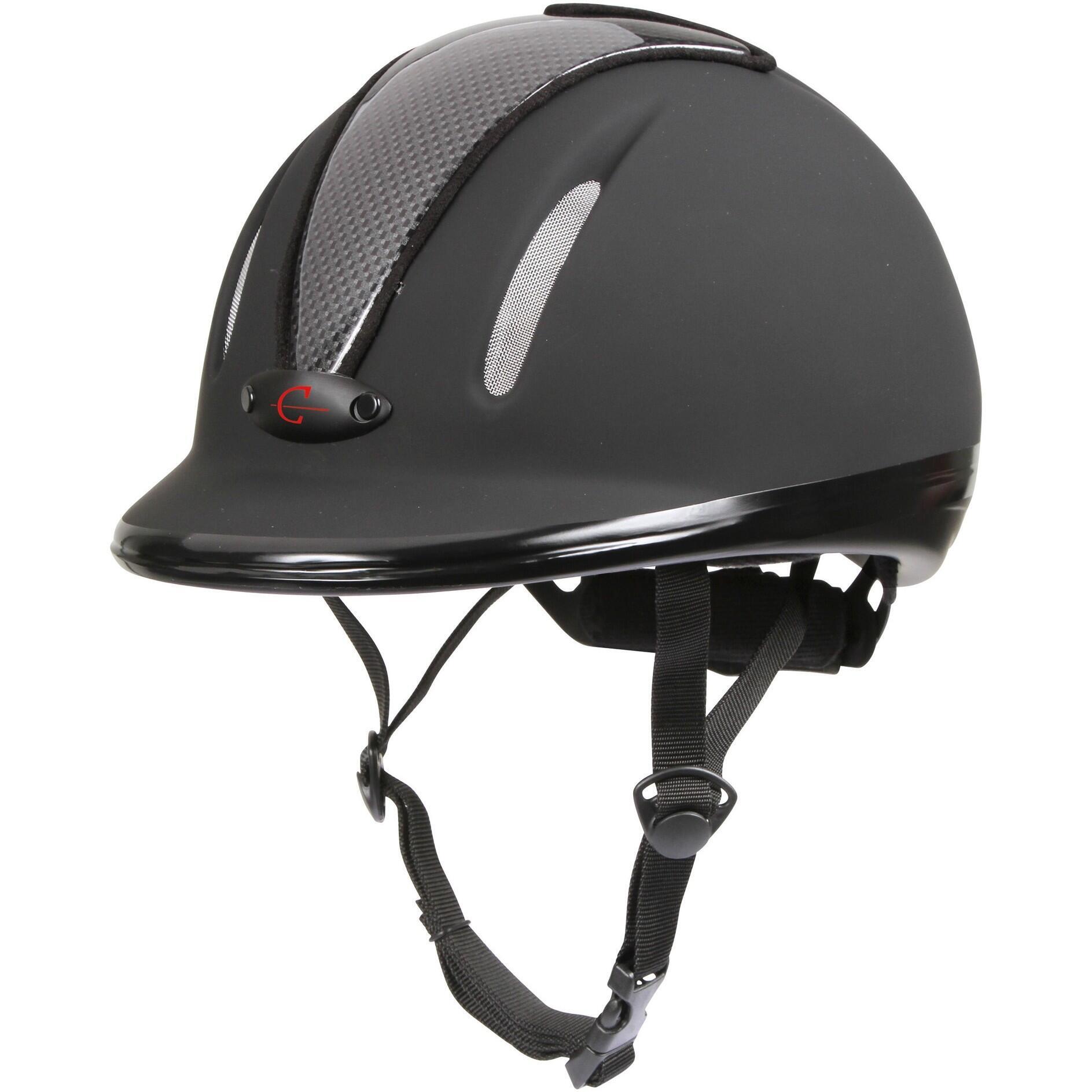 Covalliero Carbonlc riding helmet, anthracite gray