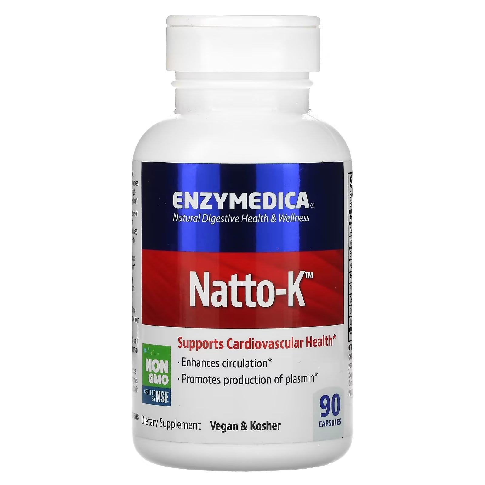 Enzymedica Natto-K Cardiovascular, 90 Capsules