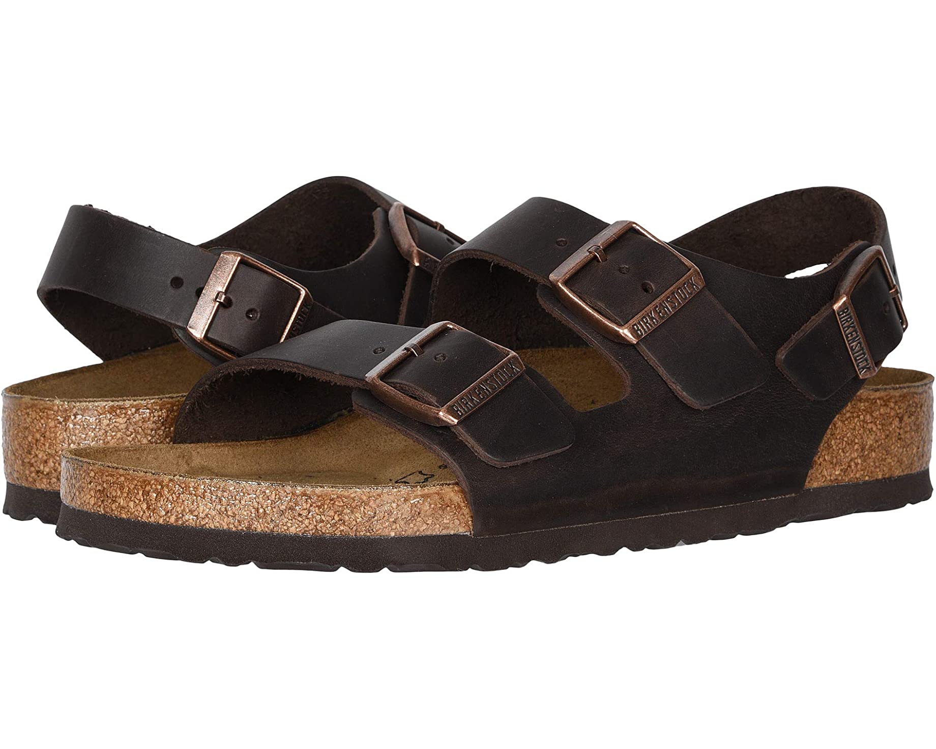 Sandals Milano - Oiled Leather (Unisex) Birkenstock, leather