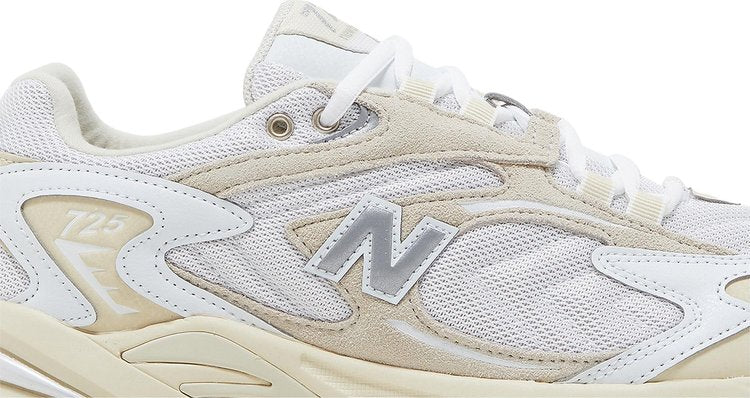 New Balance 725 'Bone Metallic Silver' Sneakers, White