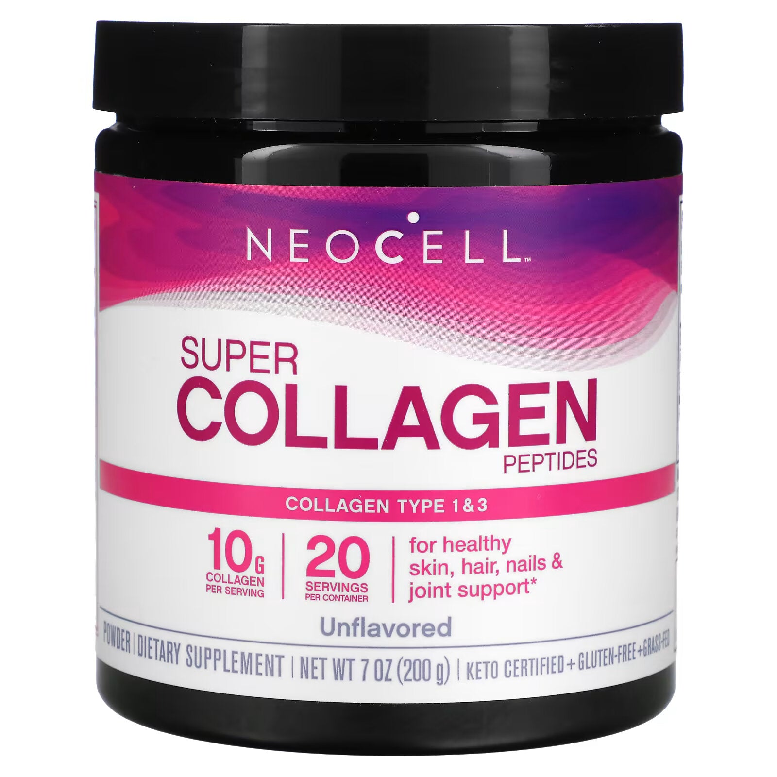 NeoCell, Super Collagen Peptides, Unflavored, 7 oz (200 g)