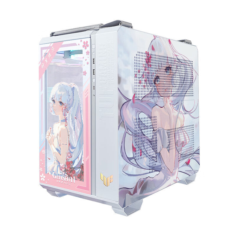 Case ASUS TUF GT502 Custom Kamisato Ayaka, Mid Tower, white/pattern