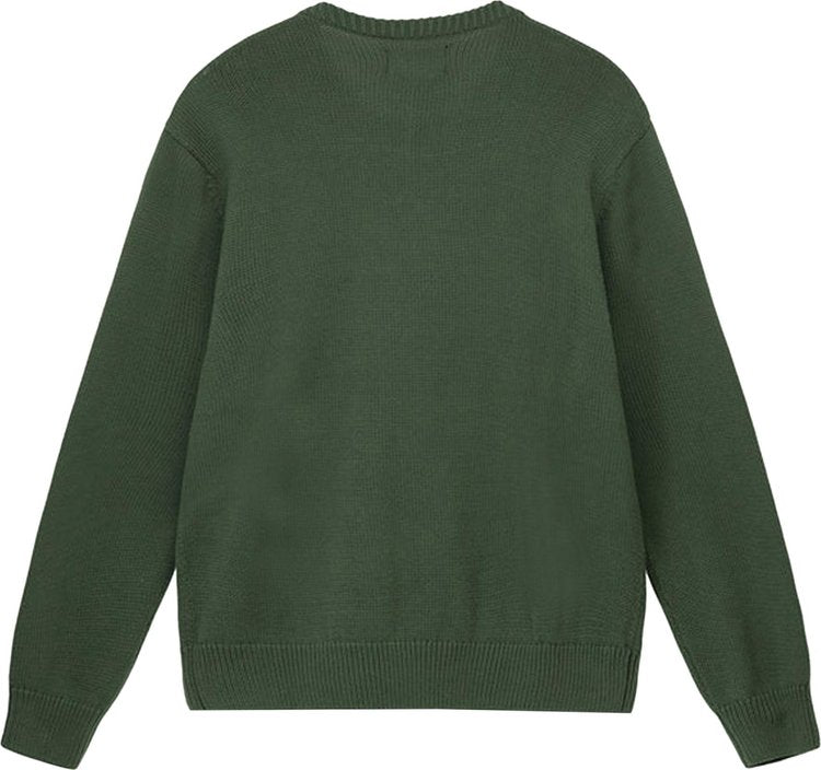 Stussy Curly S Sweater 'Green', green