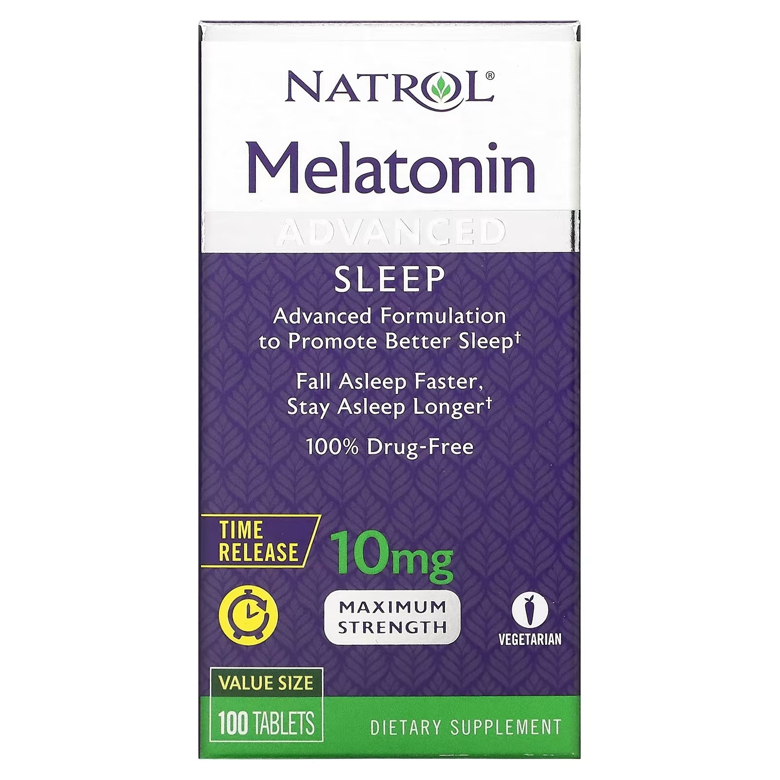 Melatonin - Improved Sleep Natrol, 100 Tablets