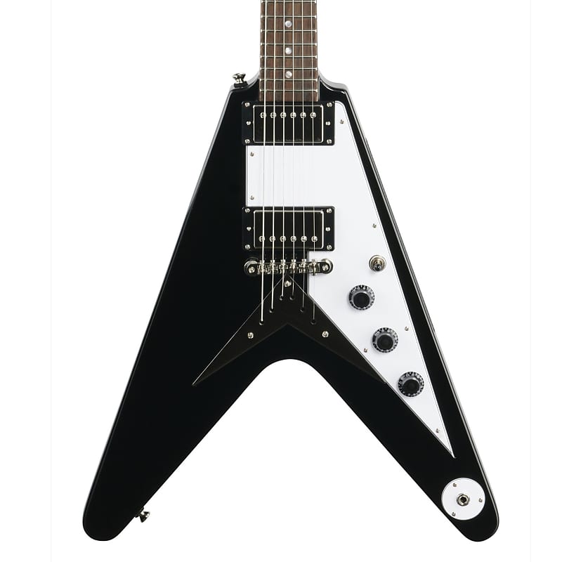 جيتار كهربائي Epiphone Flying V، من خشب الأبنوس