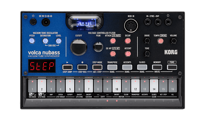 مُركِّب باس أنبوبي من Korg Volca NuBass مُركِّب باس أنبوبي مفرغ من الهواء من Volca NuBass