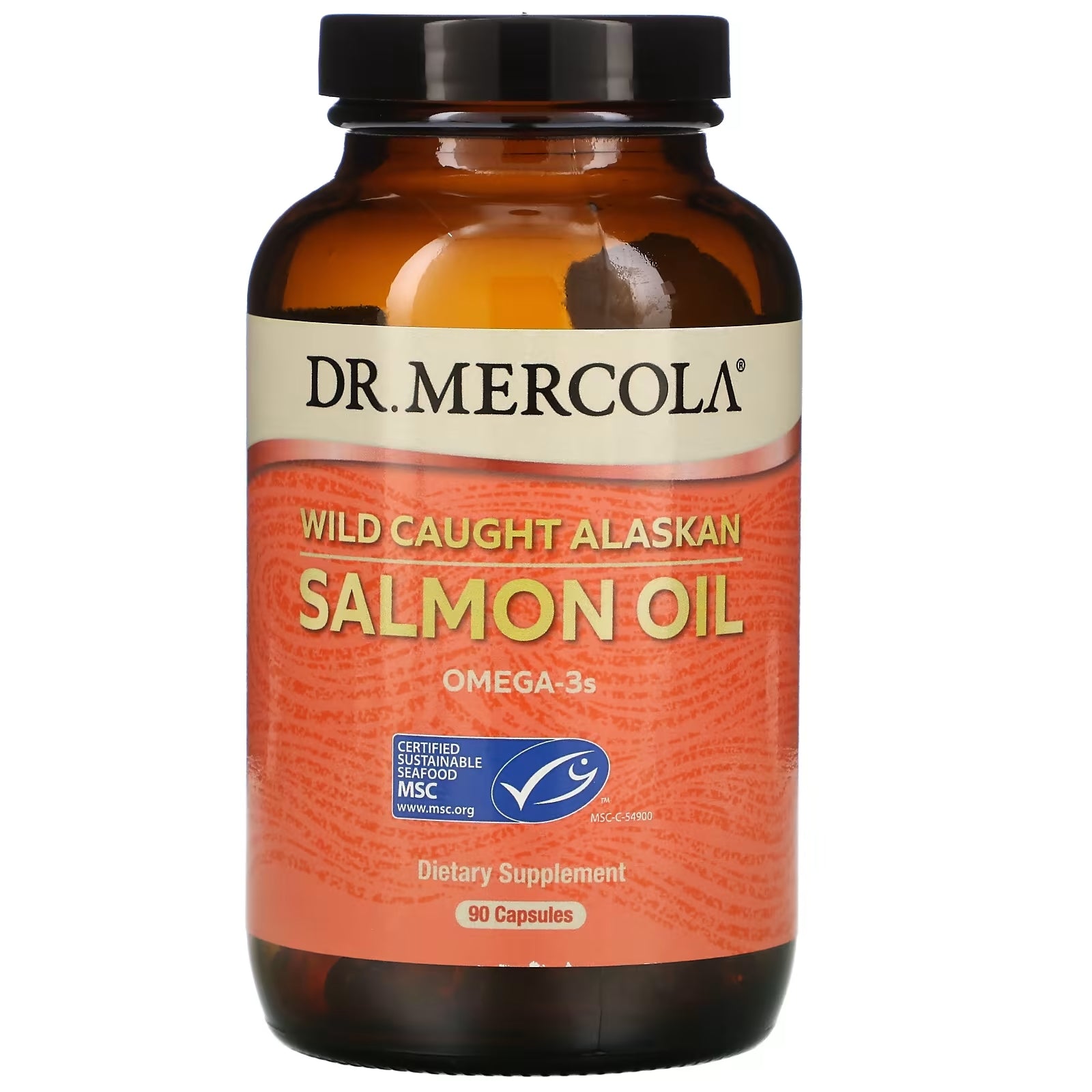 Dr. Mercola Wild Alaskan Salmon Oil, 90 Capsules