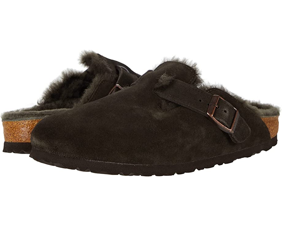 Boston Shearling Birkenstock clogs, mocha