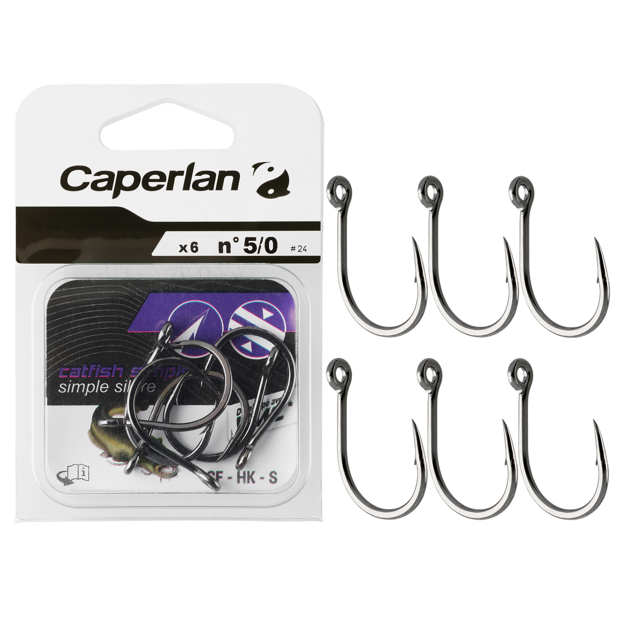 Catfish hook easy CF HK S 5/0 CAPERLAN