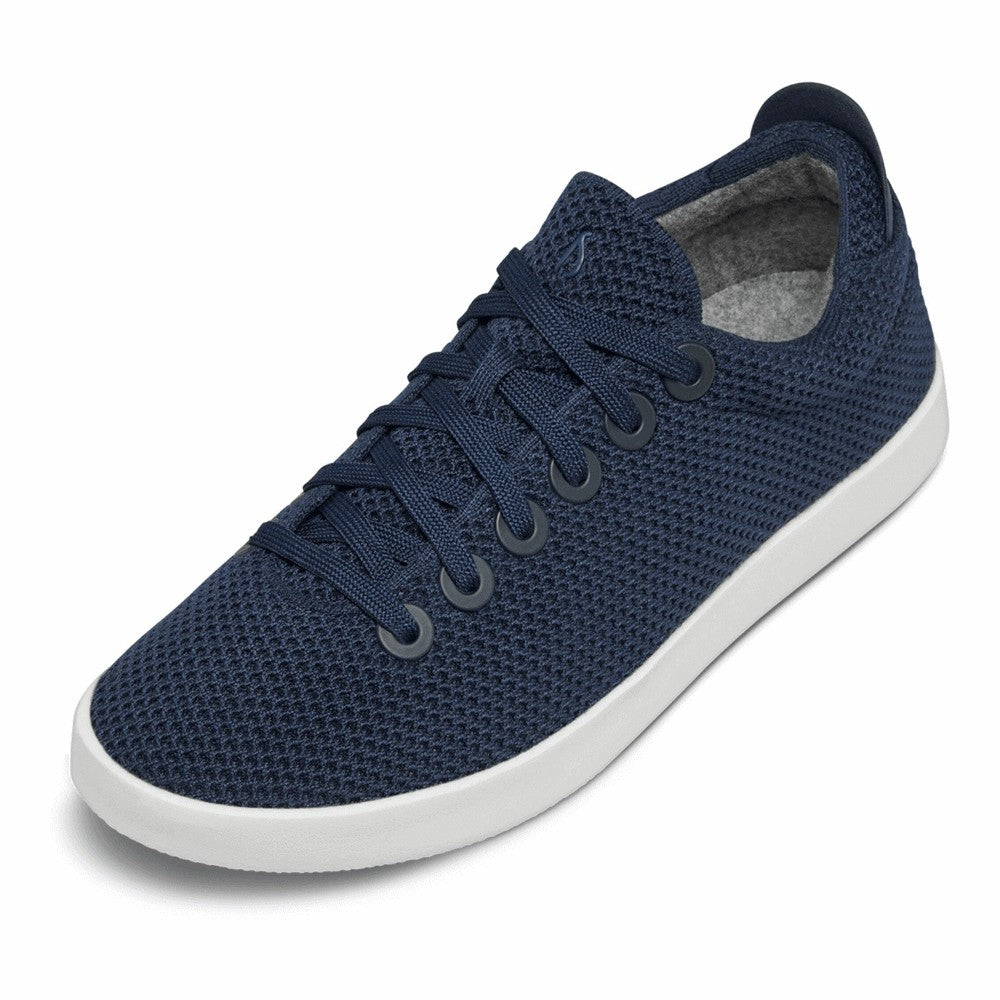 Allbirds Tree Pipers sneakers with white sole, dark blue