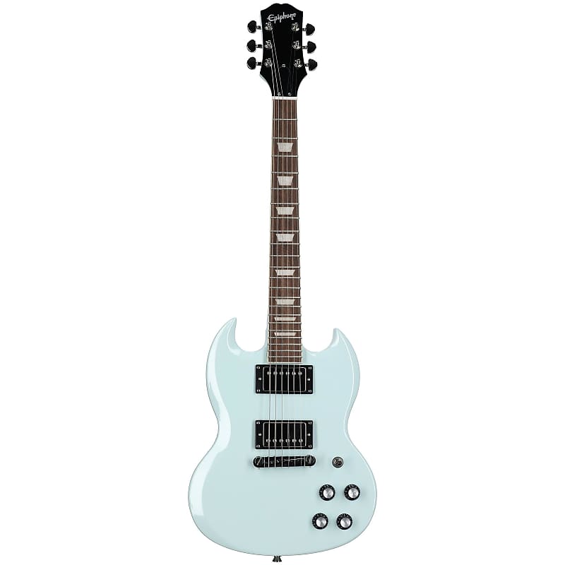 جيتار كهربائي Epiphone Power Player SG (مع حقيبة)، أزرق جليدي جيتار كهربائي Epiphone Power Player SG (مع حقيبة)، أزرق جليدي