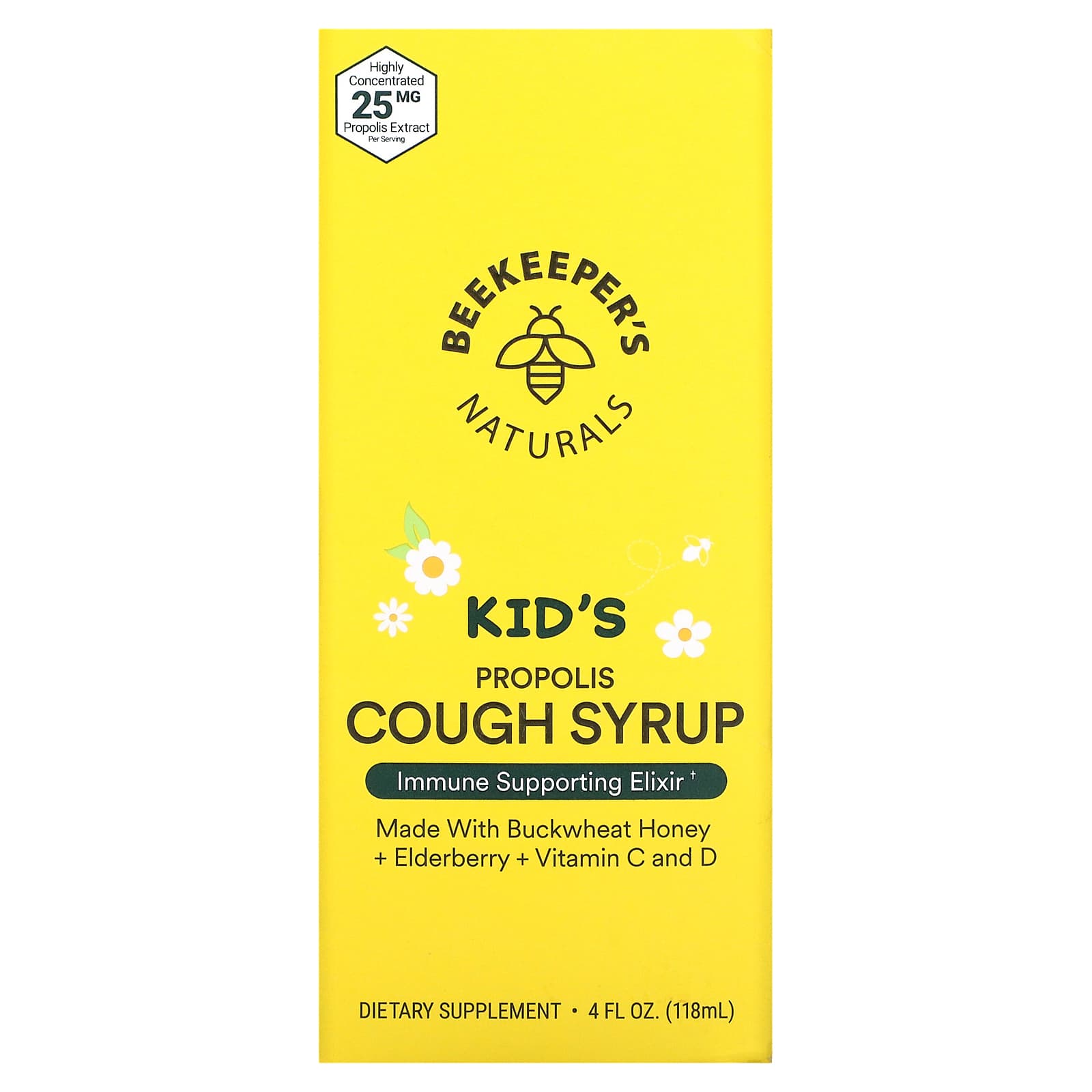 Beekeeper's Naturals Cough Honey Syrup, 118 ml