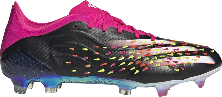 حذاء Adidas PREDCOPX FG 'Demonskin - Core Black Pink' باللون الأسود