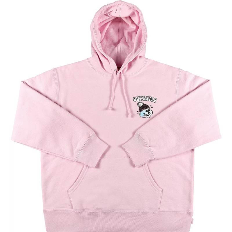 Supreme Snowman Hoodie, Light Pink