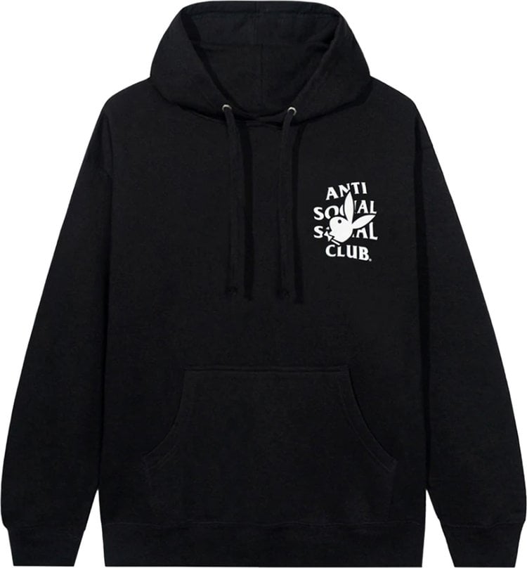 Anti Social Social Club x Playboy Bunny Logo Hoodie 'Black'