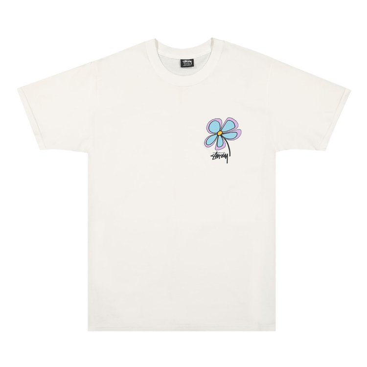 Stussy Flower Tee 'White', white