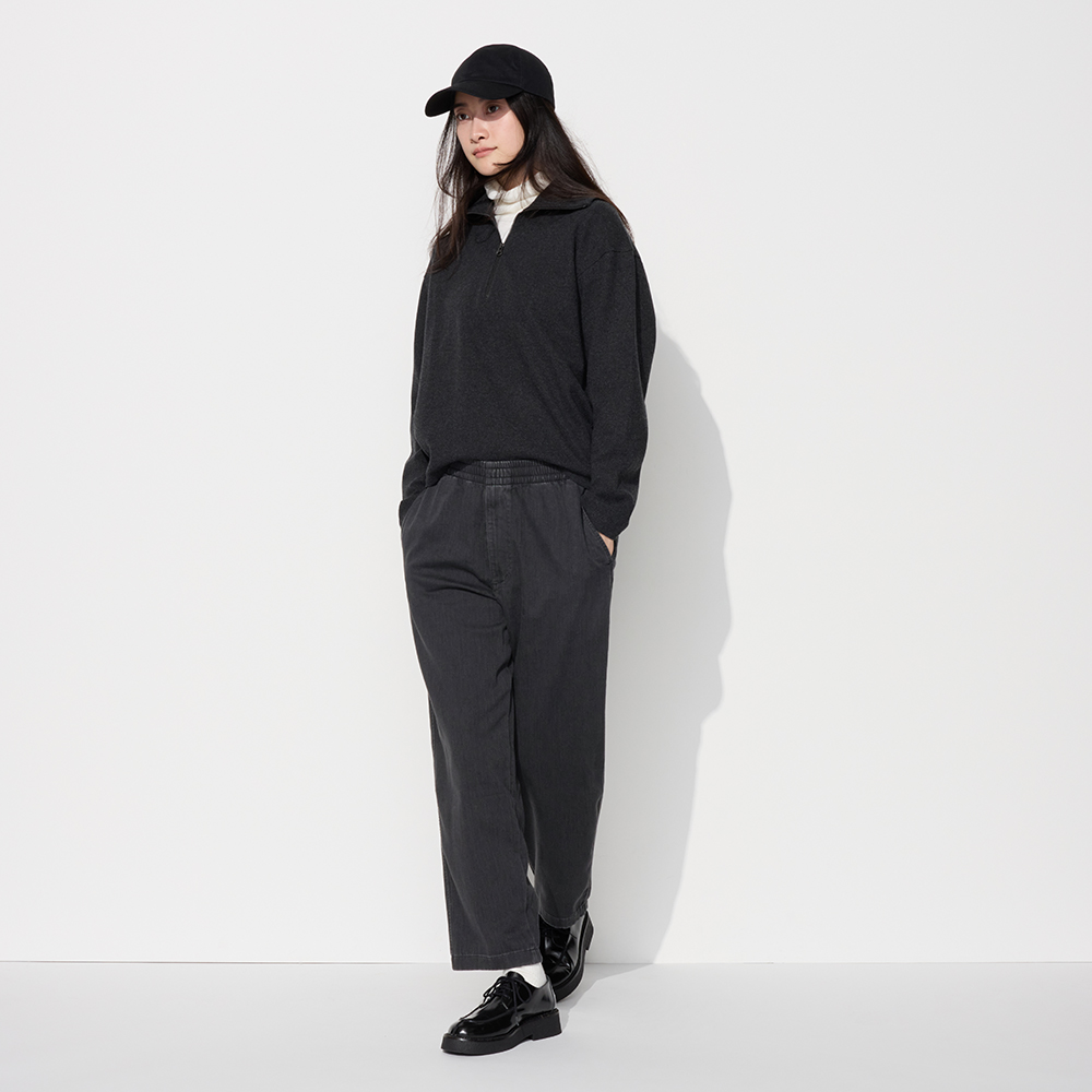 Casual trousers for men Uniqlo, gray