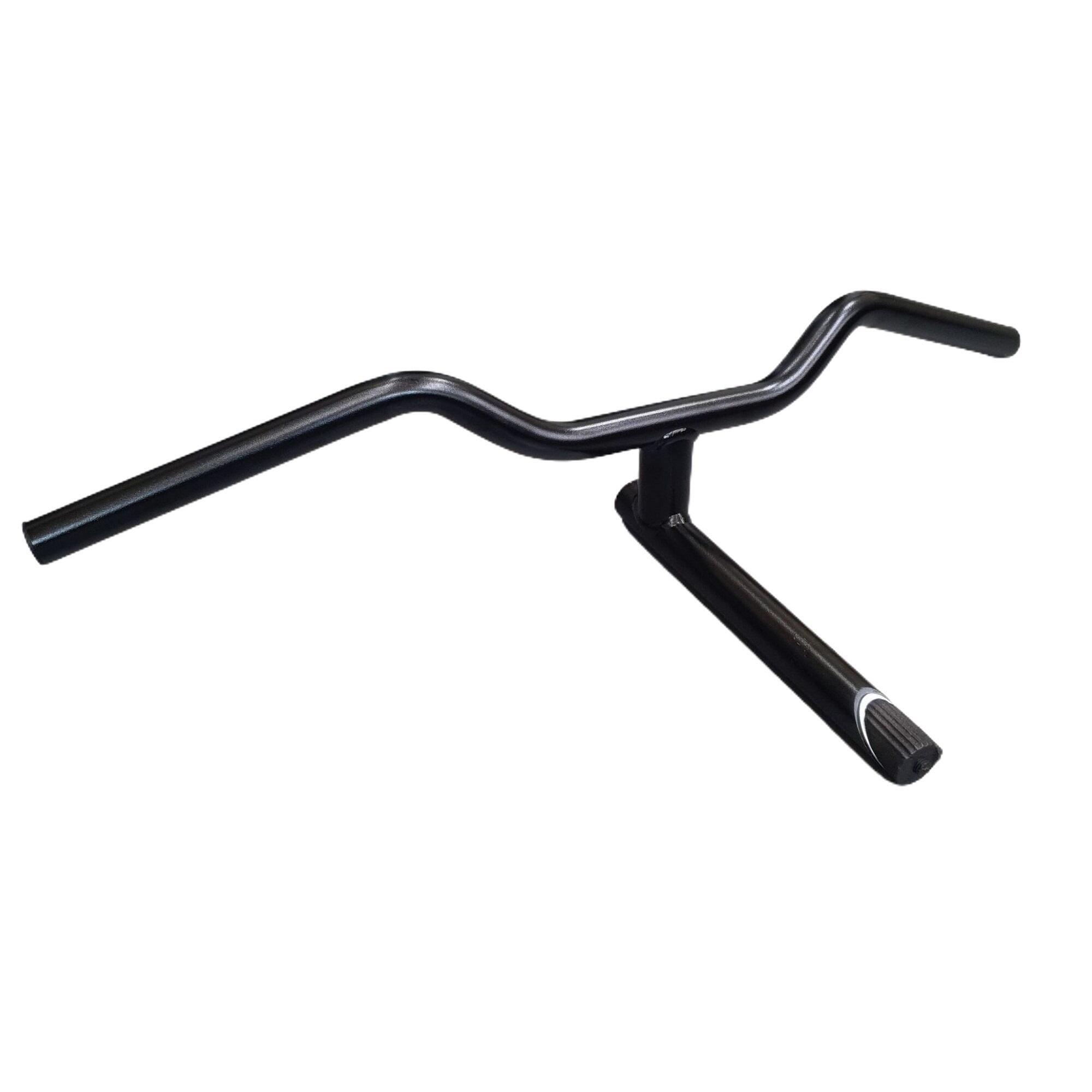 Bicycle handlebar with stem comfortable 620 mm 60 mm black RIVERSIDE