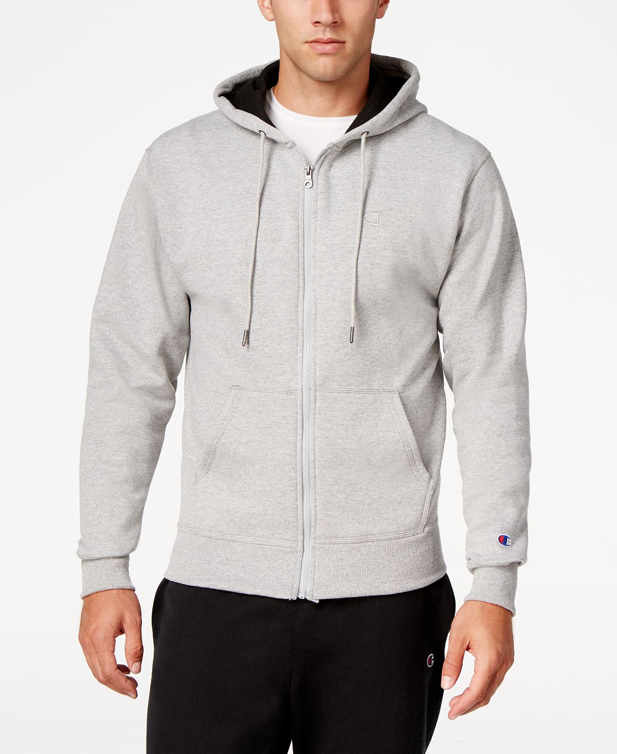 Powerblend Champion Men's Zip Fleece Hoodie, Multi