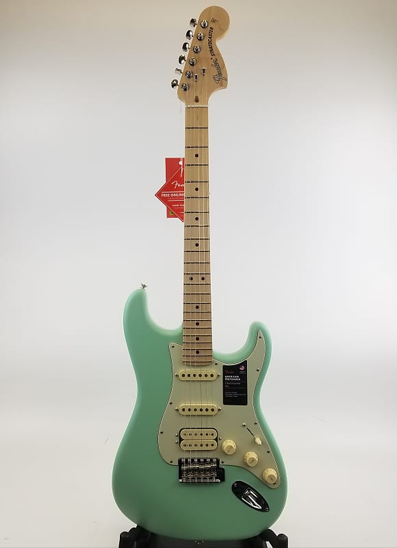 Fender American Performer Stratocaster HSS Maple Neck 2022 – Satin Surf Green