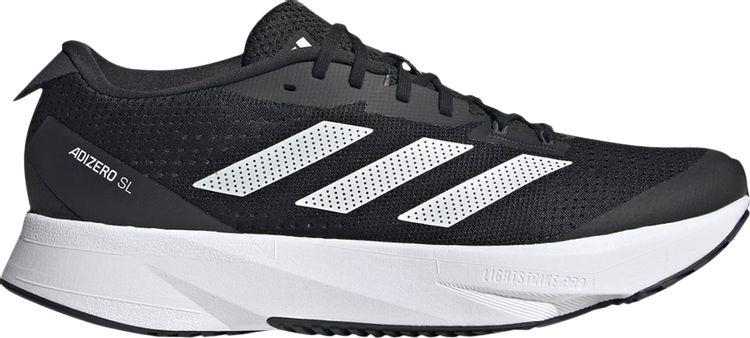 Adidas Adizero SL 'Black White' sneakers, black