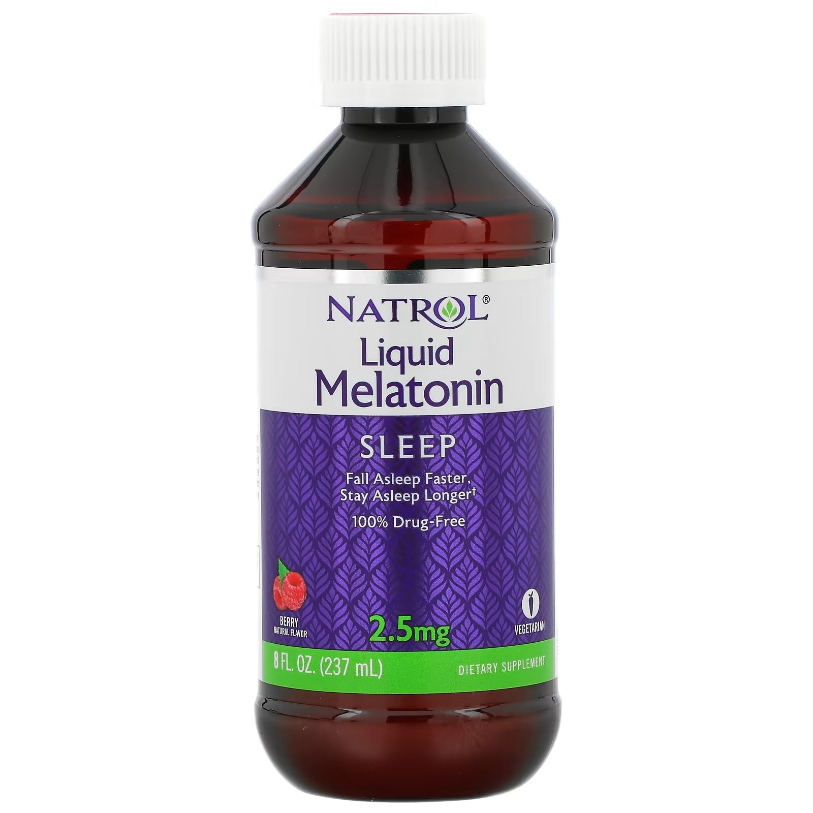 Natrol Sleep Melatonin Liquid, Berry Flavor