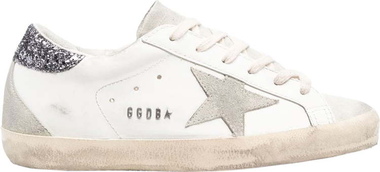 حذاء رياضي Golden Goose Wmns Superstar White Gray Glitter، أبيض