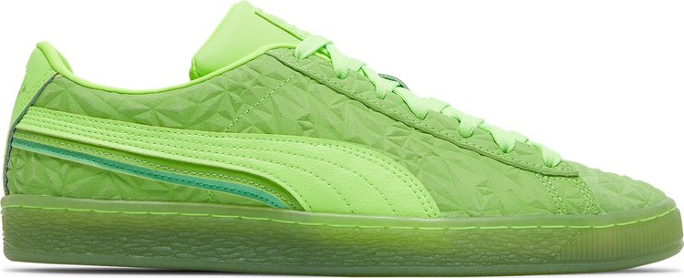 حذاء رياضي Puma Suede Triplex Mono Quake - أخضر لامع، أخضر