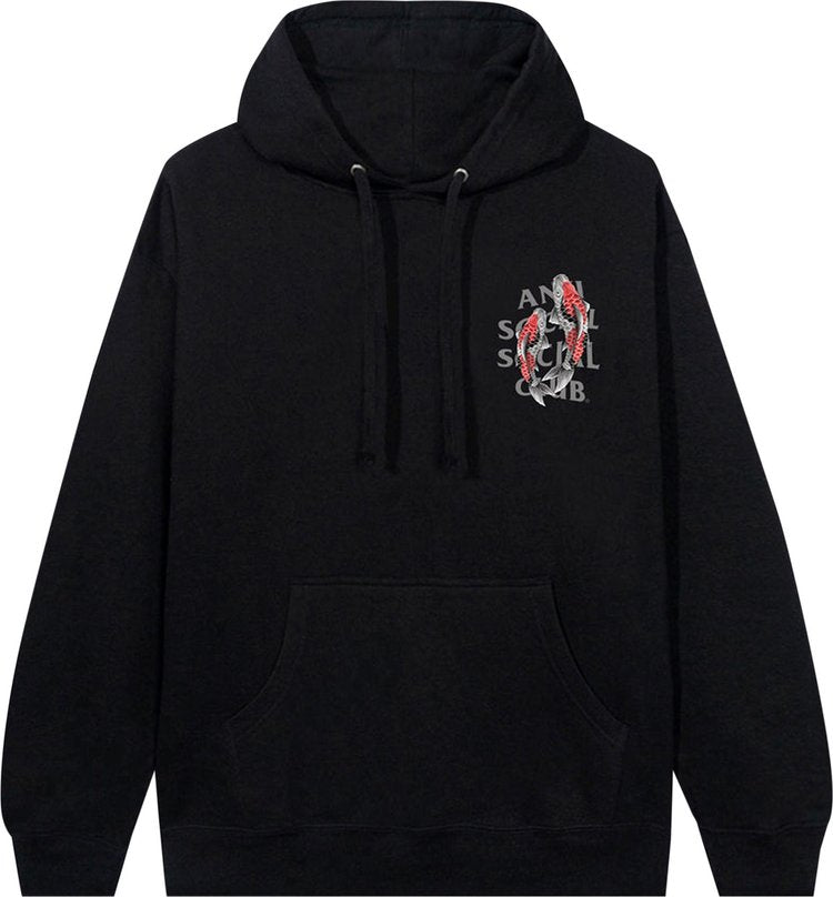 Anti Social Social Club Koi Garden Hoodie (3M Reflective) Black