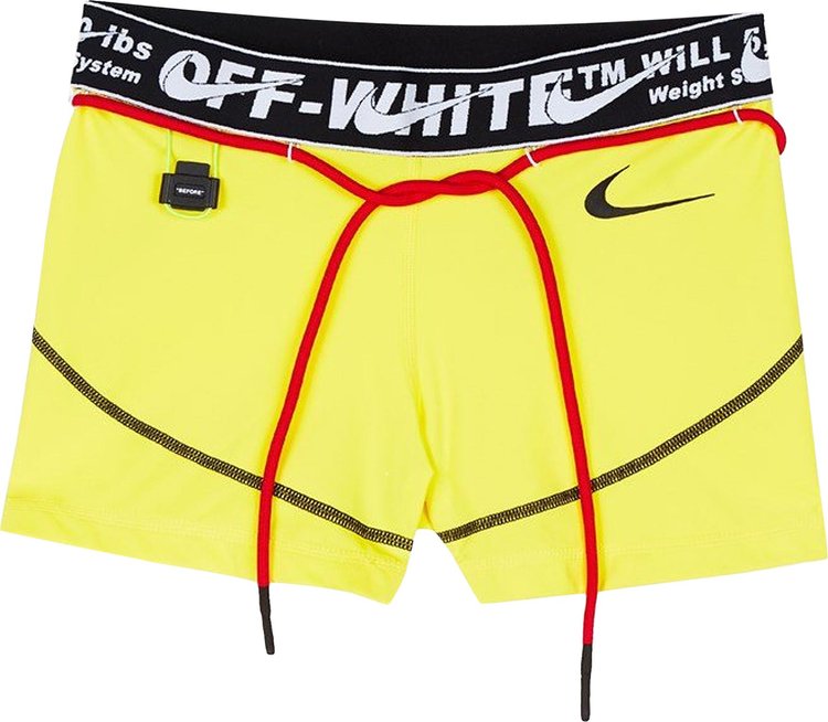 Nike x Off-White NRG RU Pro Shorts 'Opti Yellow', yellow