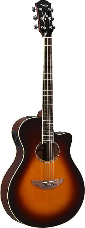 Yamaha APX600 Thin-line Cutaway Acoustic Electric Guitar - Old Violin Sunburst APX600 Thin-line Cutaway Acoustic Electric Guitar