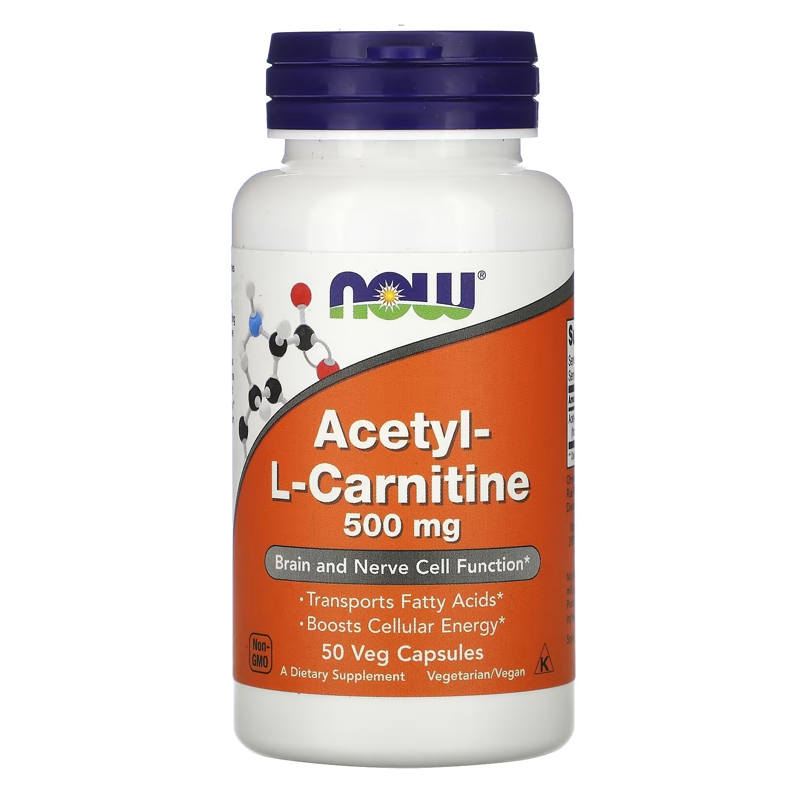 NOW Foods Acetyl L-Carnitine، 50 كبسولة