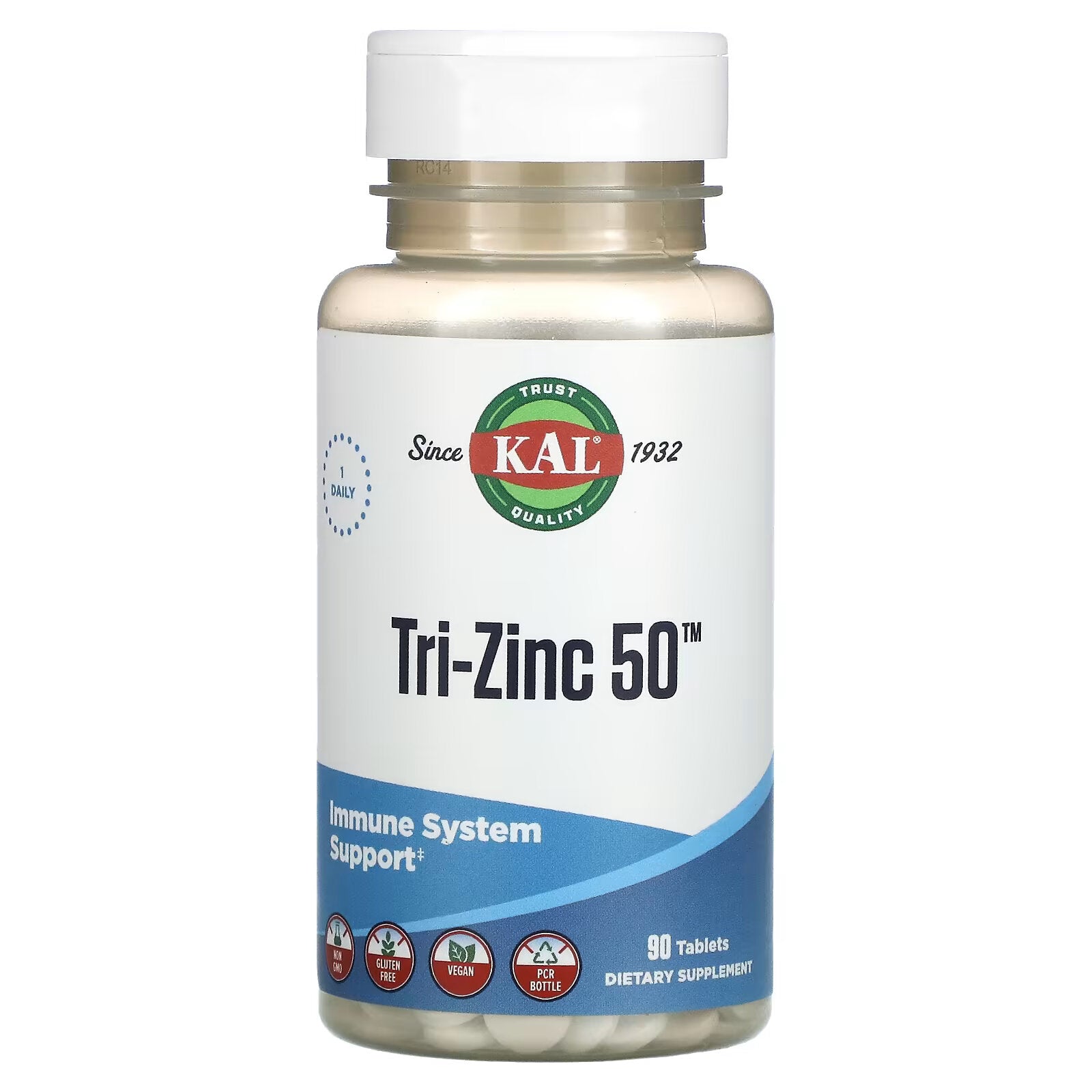 KAL, Tri-Zinc 50, 90 tablets