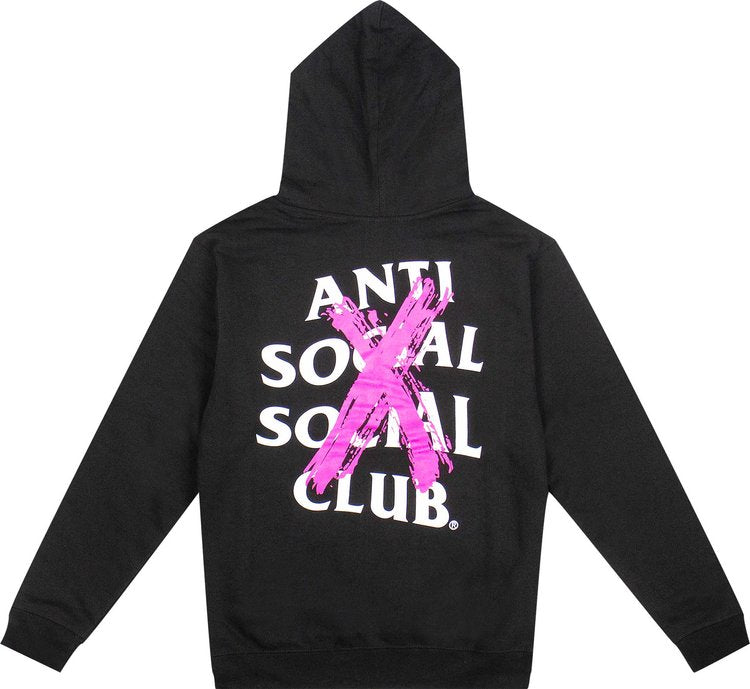 سويت شيرت مرسوم عليه عبارة Anti Social Social Club Canceled باللون الأسود، أسود