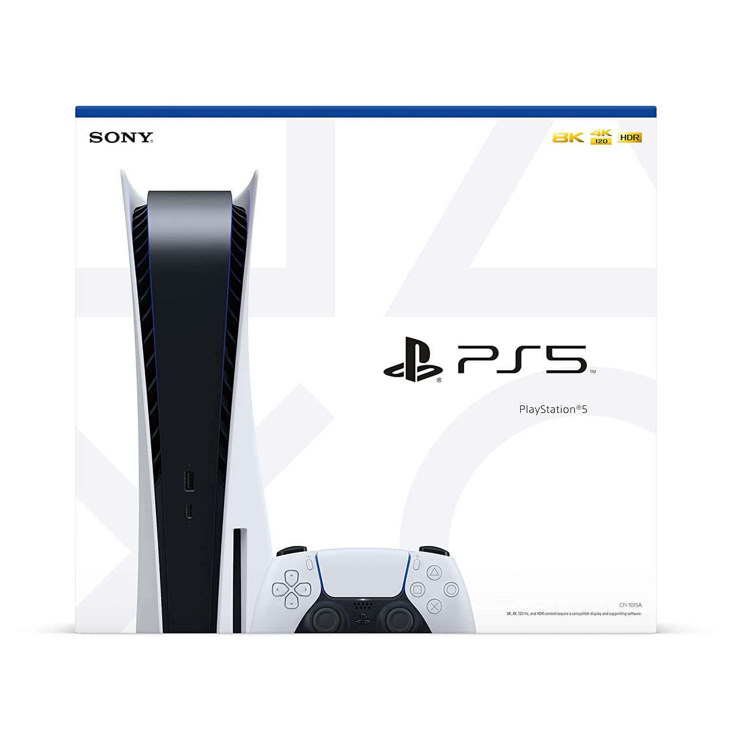 Game console Sony Playstation 5 Console Standard Edition with disk drive, 825 GB, white