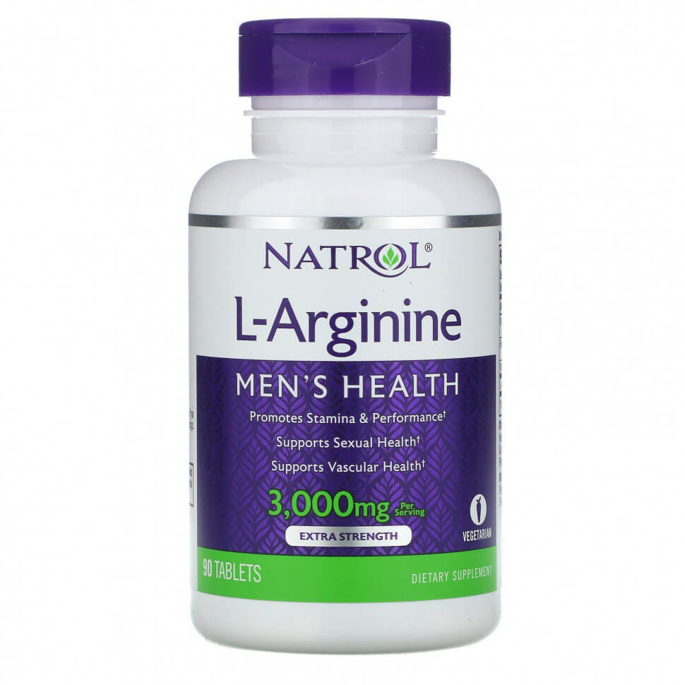 L-arginine Natrol 1000 mg, 90 tablets