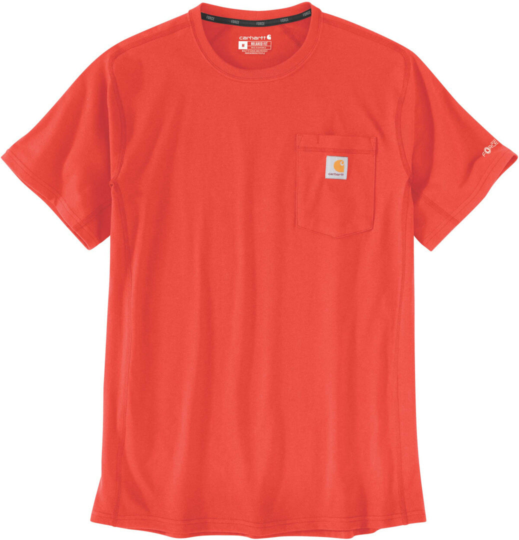 Carhartt Force Relaxed Fit Midweight Pocket T-Shirt, Red