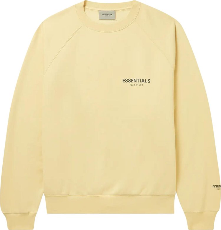 Fear of God Essentials x Mr. Sweatshirt Porter Exclusive Crewneck Sweatshirt 'Garden Glove', cream