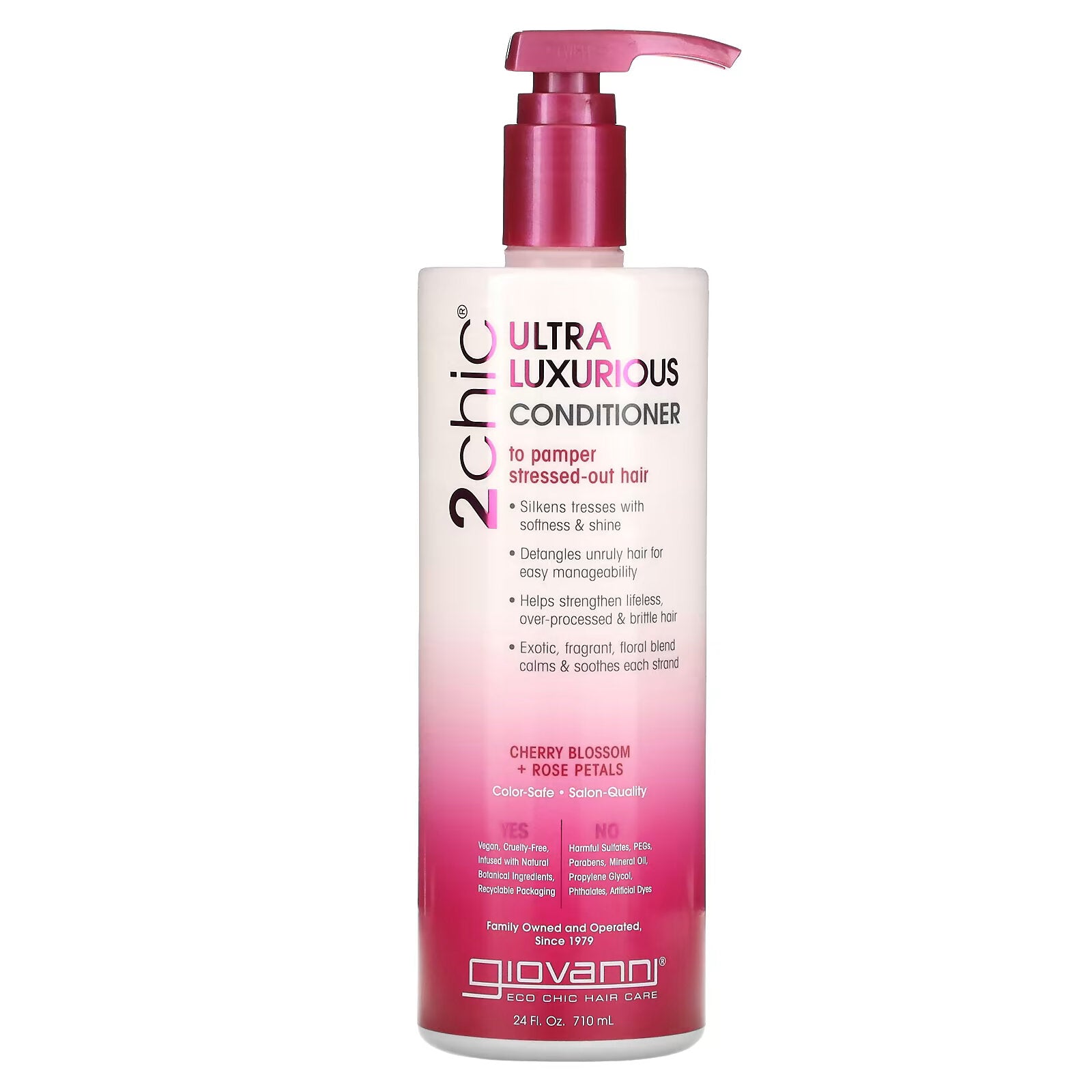 Giovanni, 2chic, ultra-luxury conditioner for tired hair Cherry Blossoms & Rose Petals, 710 ml (24 fl oz)