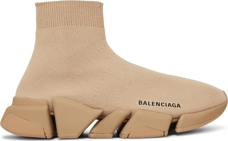 حذاء رياضي Balenciaga Wmns Speed ​​باللون البيج والبني