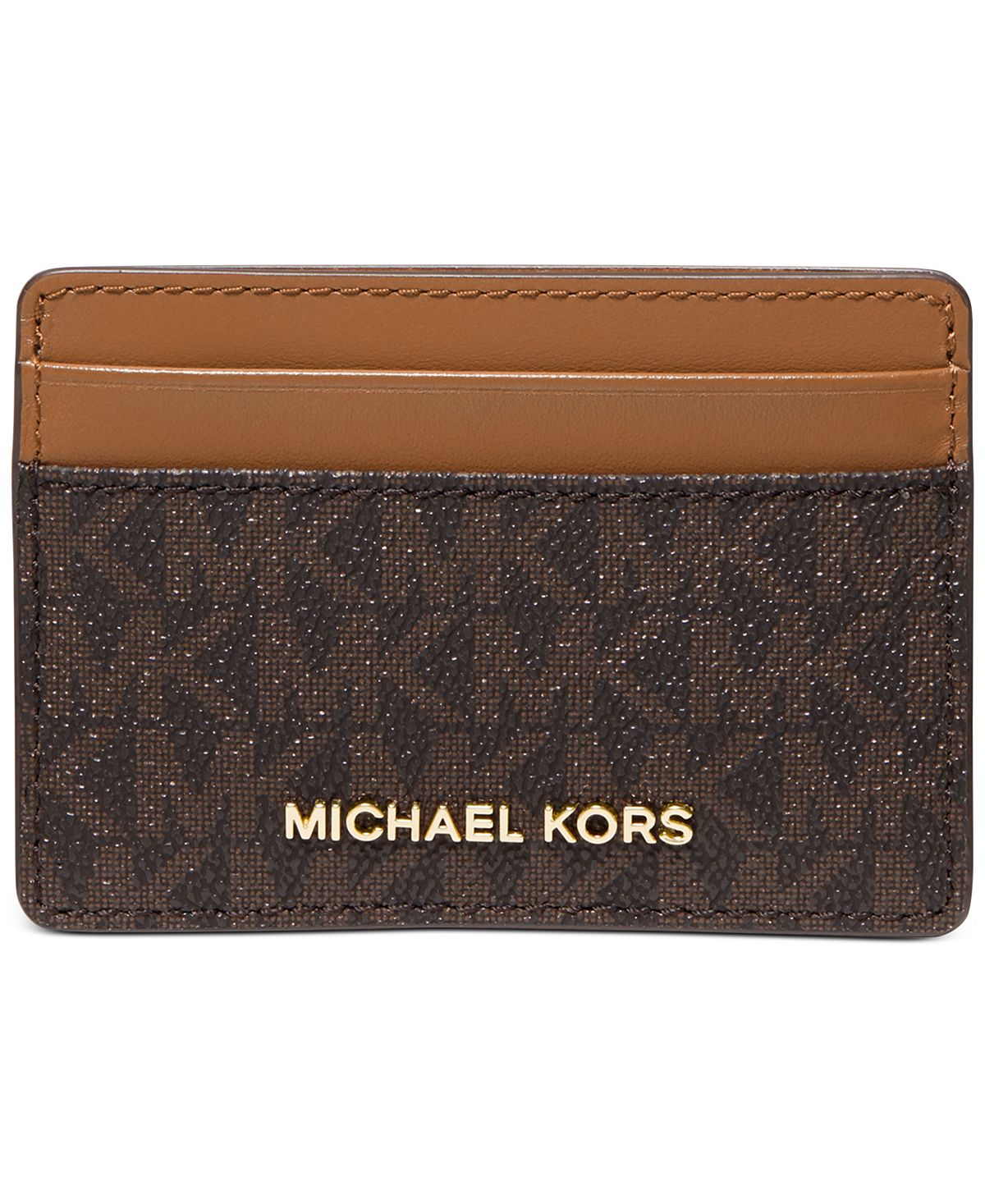 Michael Kors jet set business card holder, brown