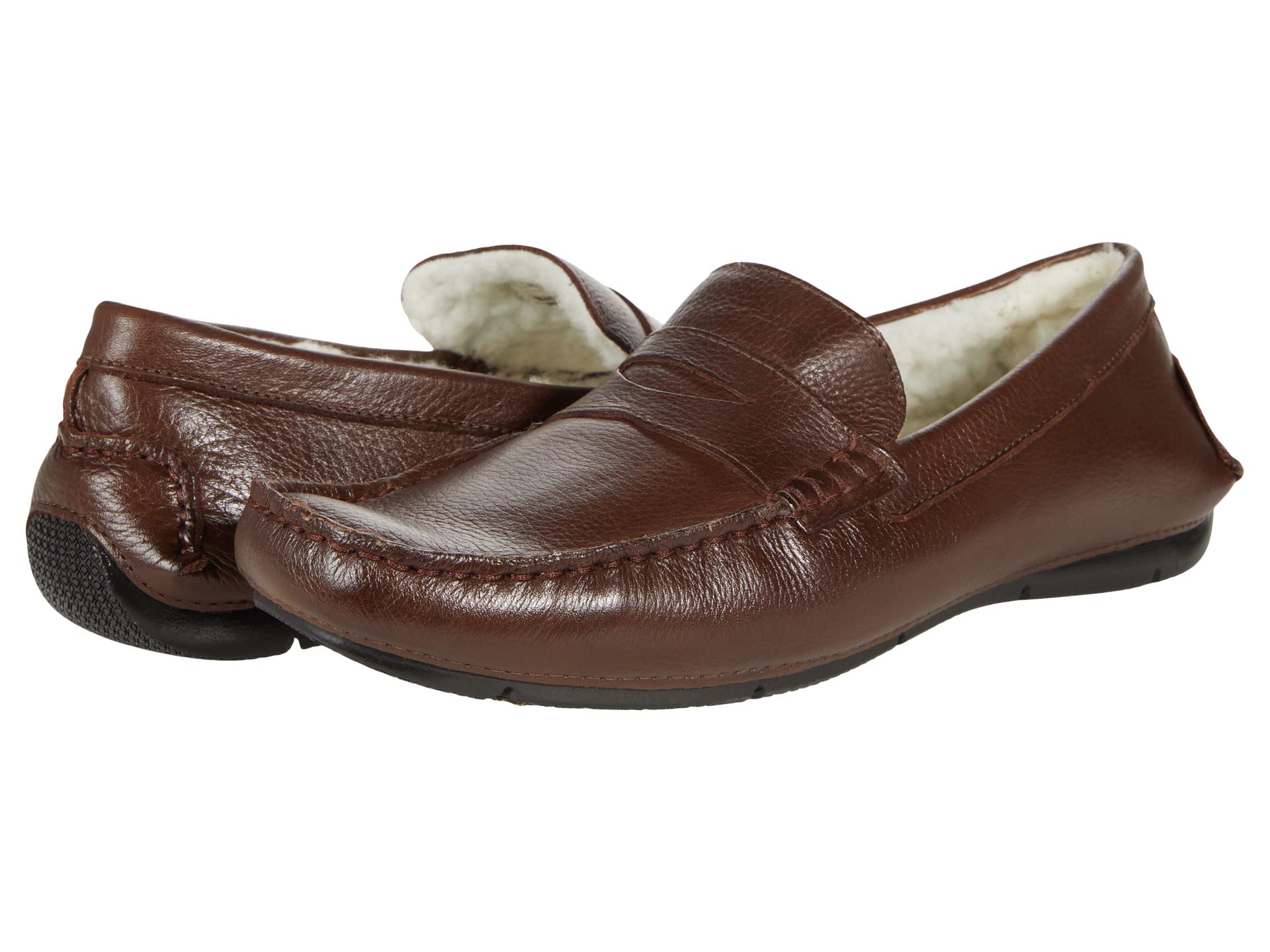 Moccasins Massimo Matteo, Faux Fur Penny Loafer