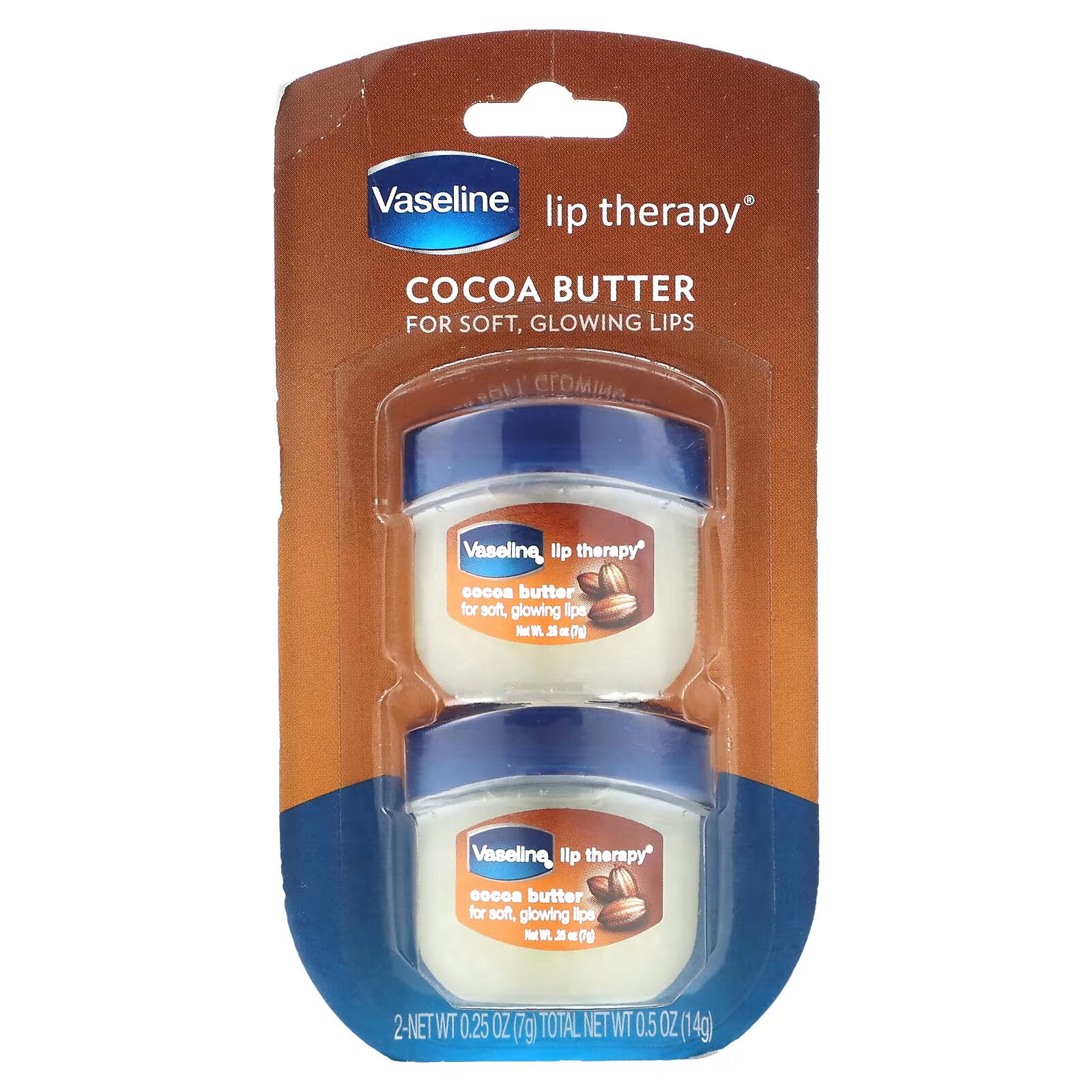 Vaseline Lip Therapy lip balm cocoa butter, 2 pcs.