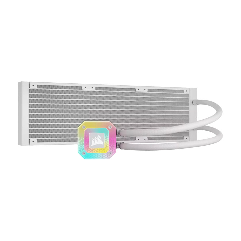 Corsair iCUE H150i Elite Capellix XT water cooling system, white