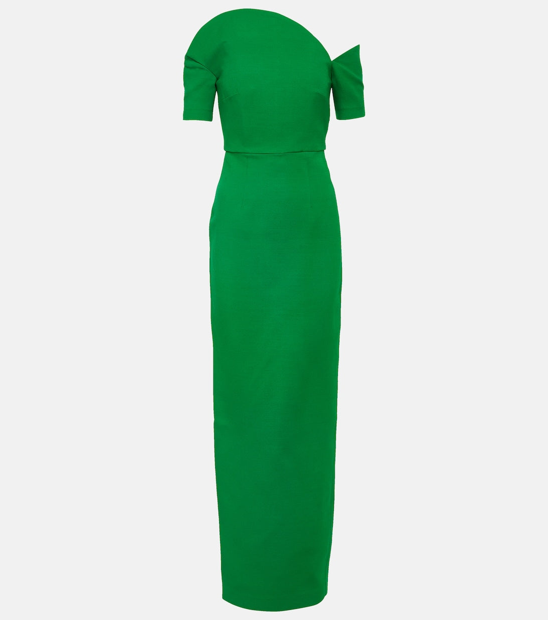 Wool and silk dress ROLAND MOURET, green