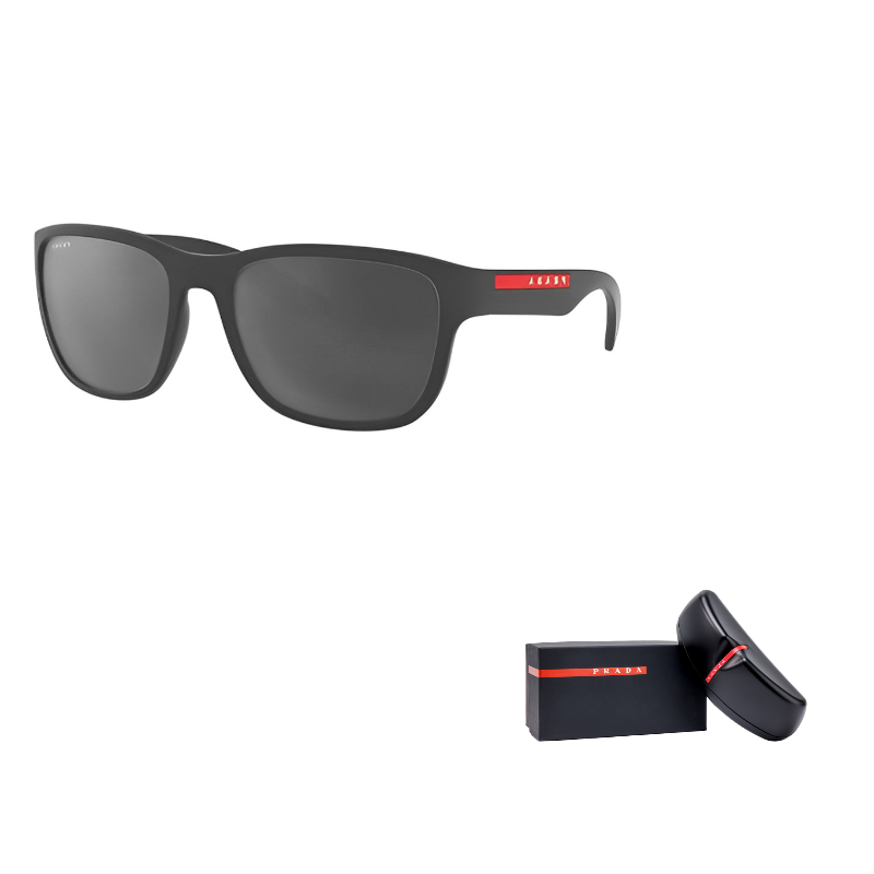 Prada Men's Sunglasses Black/Grey