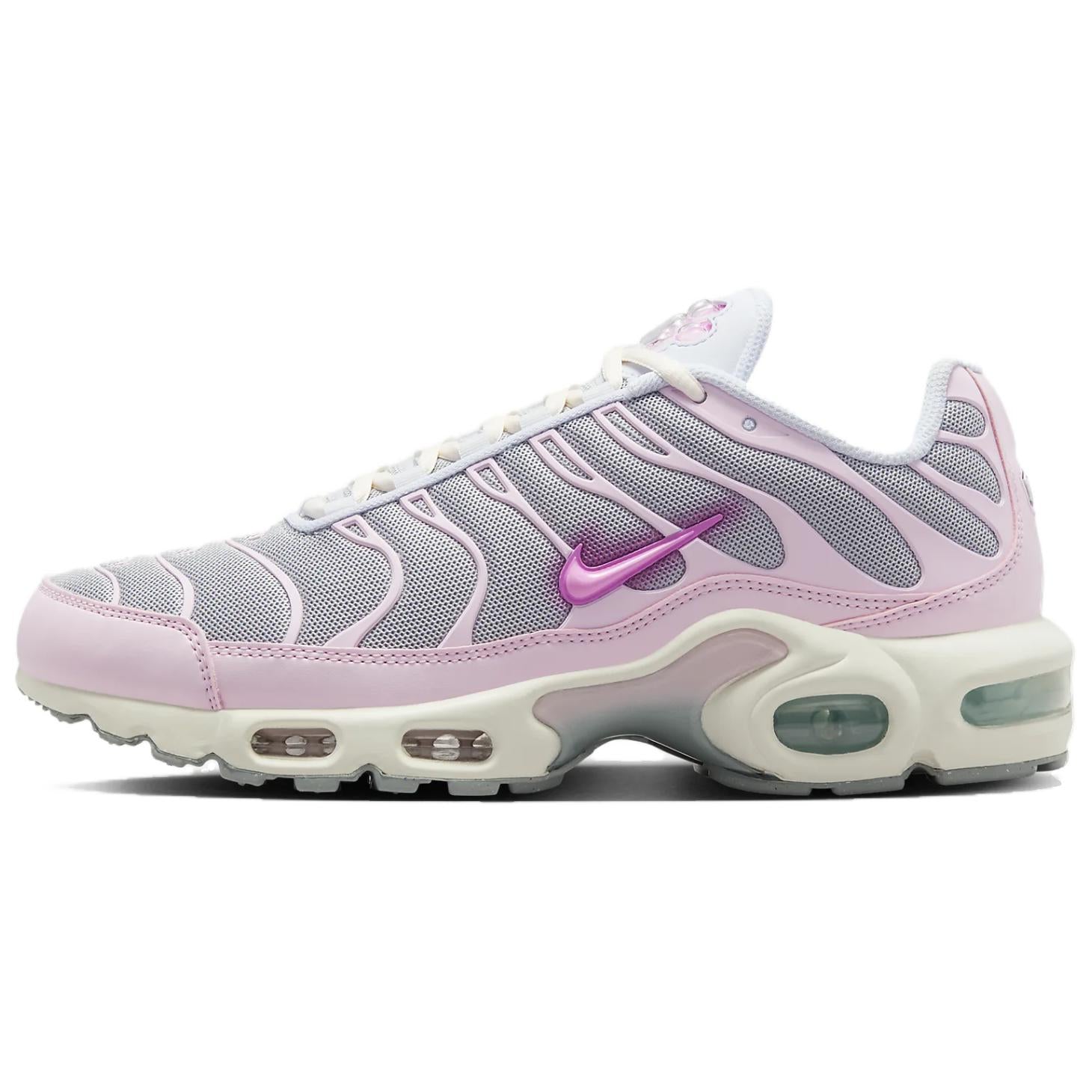 Women's Air Max Plus Low Top Sneakers Grey/Pink Nike