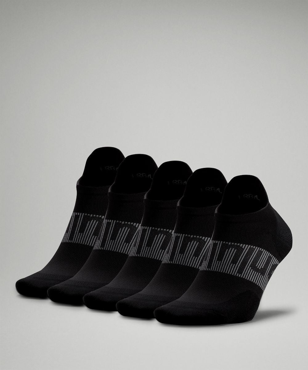 Men's socks Power Stride Tab 5 pcs Lululemon, black